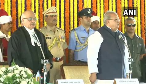 Former Jandk Governor Satya Pal Malik Sworn In As Governor Of Goa