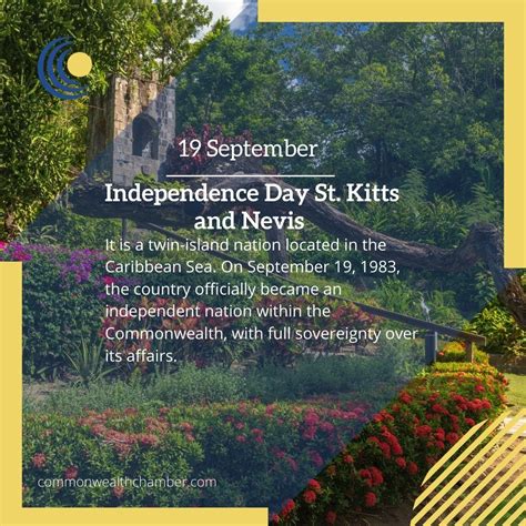 Independence Day St Kitts And Nevis Commonwealth Chamber Of Commerce