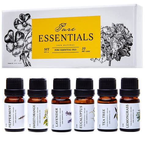 Aceites Esenciales De Pure Essentials Kit De Aceites Puros De Grado