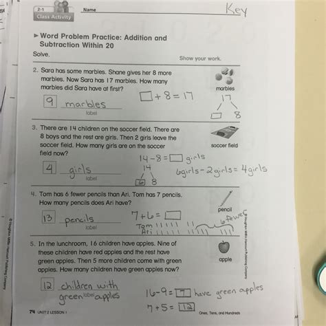 Lesson Homework Answer Key Athens Mutual Student Corner