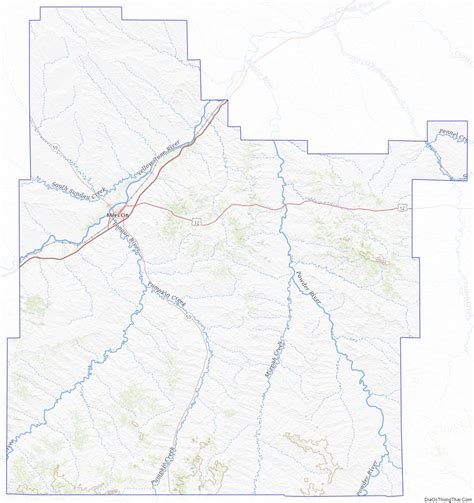 Map of Custer County, Montana - Thong Thai Real