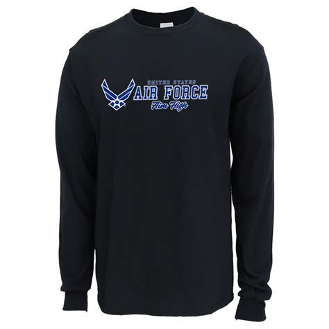 U S Air Force T Shirts United States Air Force Aim High Long Sleeve T Shirt