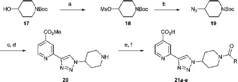 Scheme 3 Synthesis of 4-piperidine derivatives. Reagents and ...