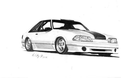 How To Draw A Fox Body Mustang