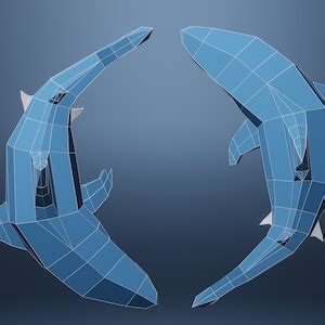 Shark Papercraft Model DIY, PDF,SVG, Download and Make Your Own ...