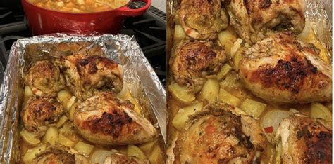 Puerto Rican Style Roast Chicken with Potatoes