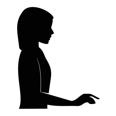 WOMAN PROFILE SILHOUETTE.ai Royalty Free Stock SVG Vector and Clip Art