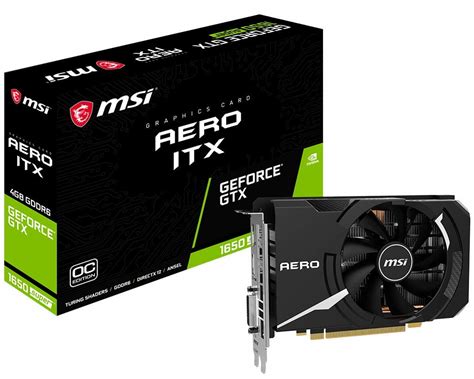 MSI GeForce GTX 1660 Super Aero ITX 6GB GDDR6 Graphic Card Black ...