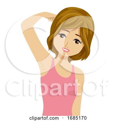 Teen Girl Underarm Hair Growth Illustration Posters, Art Prints by ...