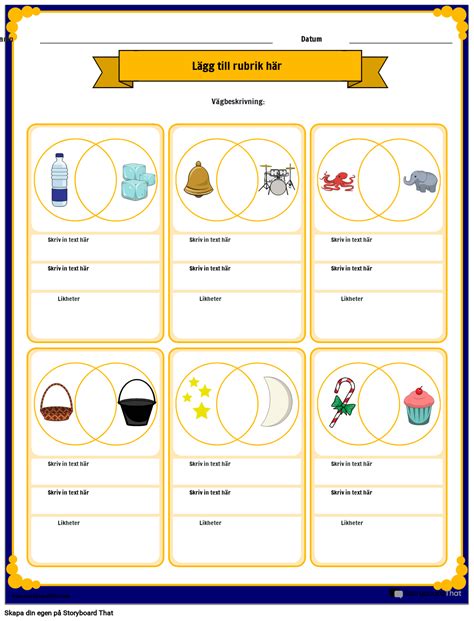 Lista Likheter Och Skillnader Storyboard Von Sv Examples