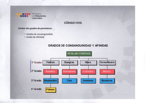 GRADOS DE CONSANGUINIDAD Y AFINIDAD EN ECUADOR