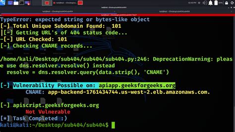 Sub404 Tool To Check Subdomain Takeover Vulnerability In Linux