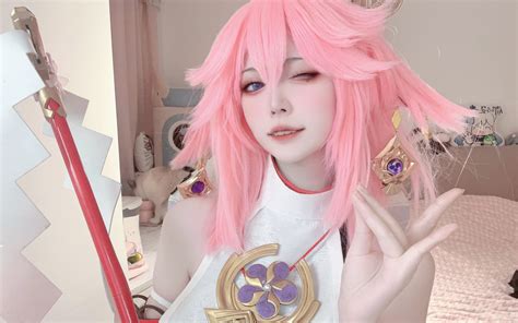 【ai Coser】4k丨原神 八重神子 告诉老八，我想吃馍了！