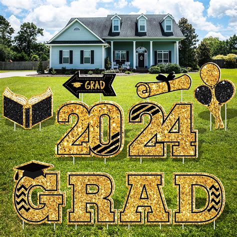 Personalized Then And Now Graduation Yard Sign Class Of