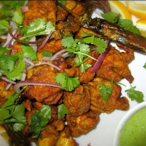 Chicken Pakora With A Coriander And Cucumber Dipping Sauce Chicken