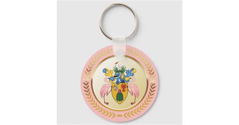 Turks & Caicos Coat Of Arms Keychain | Zazzle