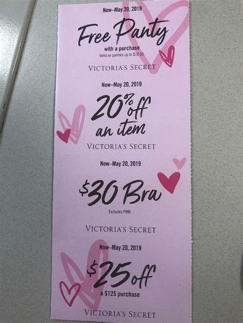 Victorias Secret Coupons Expires 5202019 Ebay Victoria Secret