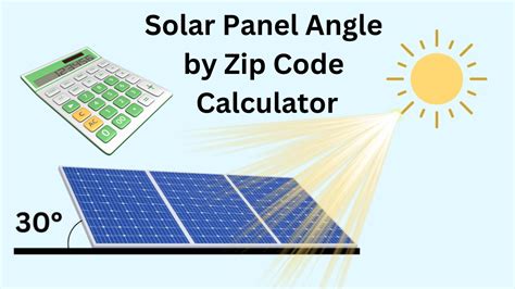 Solar Panel Angle By Zip Code Calculator