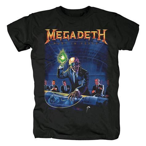 Awesome Megadeth Rust In Peace Tees Us Metal T Shirt WISHINY