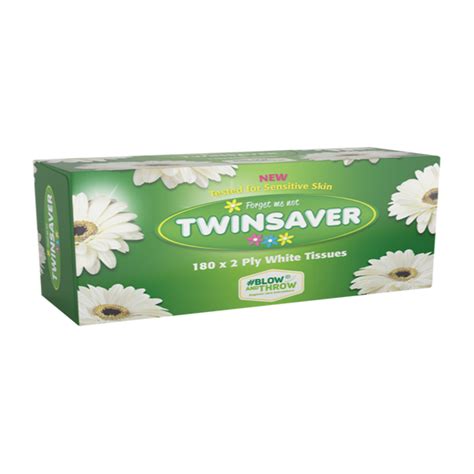 Twinsaver Facial Tissues 180 White X 2 Shop Today Get It Tomorrow