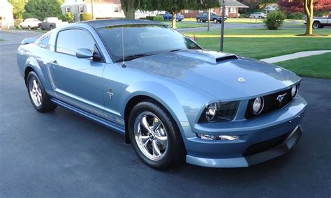 Pin By Ron Clark On Ford Mustang Windveil Blue P3 Blue Mustang Mustang Fastback 2005