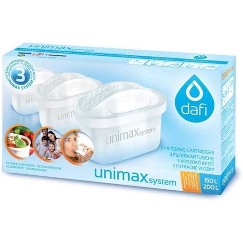 Dafi Unimax Lot De 6 Cartouches Filtrantes Compatibles Avec Brita