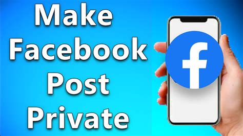 How To Make A Facebook Post Private YouTube