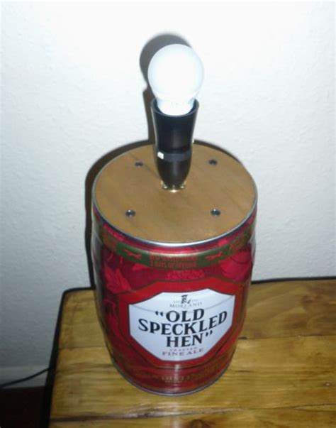 Old Speckled Hen Upcycled Beer Keg Table Lamp Etsy