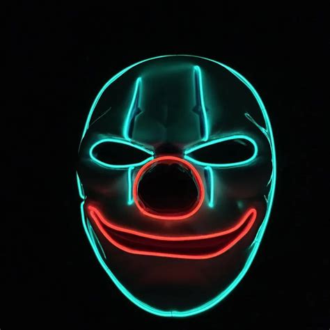 Coolcustom Glow In The Dark Maskneon Glow Mask With Full Sticker