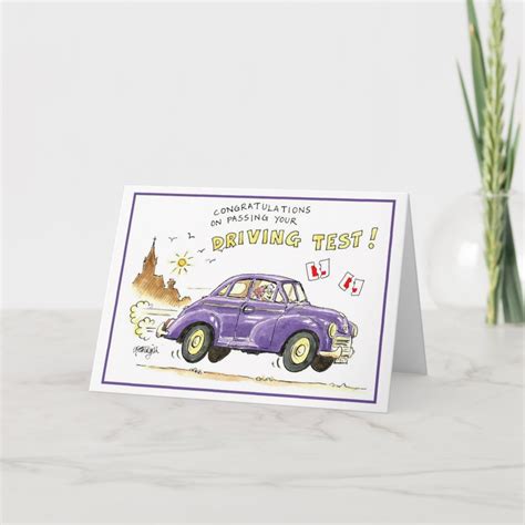 Congratulations On Passing Your Driving Test Card Zazzle