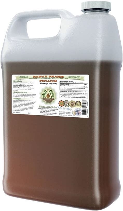 Amazon Hawaii Pharm Psyllium Alcohol Free Liquid Extract Psyllium