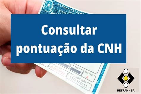 Consultar Pontuação da CNH DETRAN BA