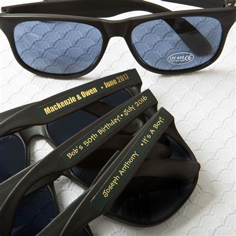 Personalized Metallics Collection Black Sunglasses Famous Favors