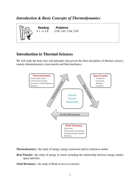 Pdf Introduction Basic Concepts Of Thermodynamics Mass Is Fixed