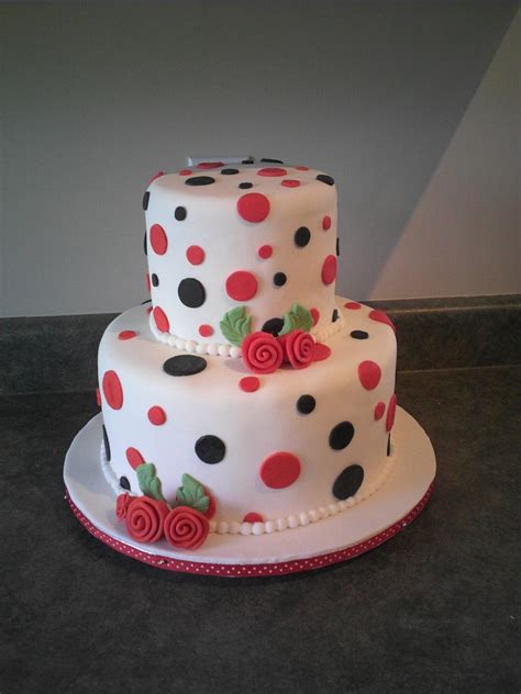 Polka Dot Cake - CakeCentral.com