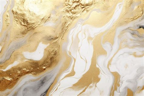 Premium AI Image Gold And White Water In A Fountain