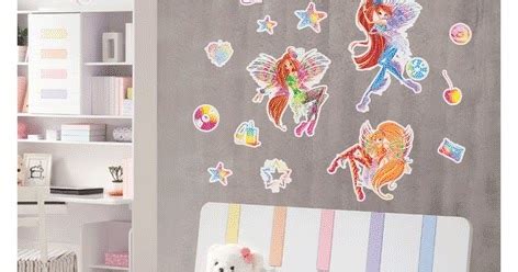 Nuevas Pegatinas De Pared Winx Club Bloomix Sirenix School Y Trendy