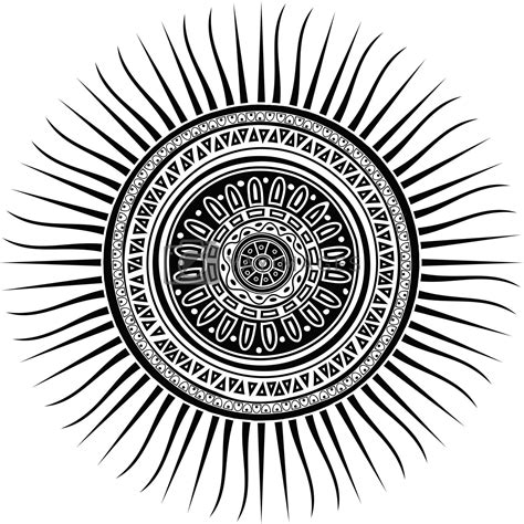 Mayan sun symbol by Lirch Vectors & Illustrations with Unlimited Downloads - Yayimages