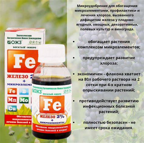 Удобрение Богатый-микро Железо + микроэлементы жидкое купить по низкой ...