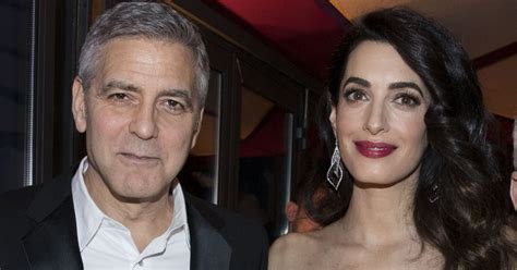 George Clooney et sa femme Amal Alamuddin enceinte Dîner de la