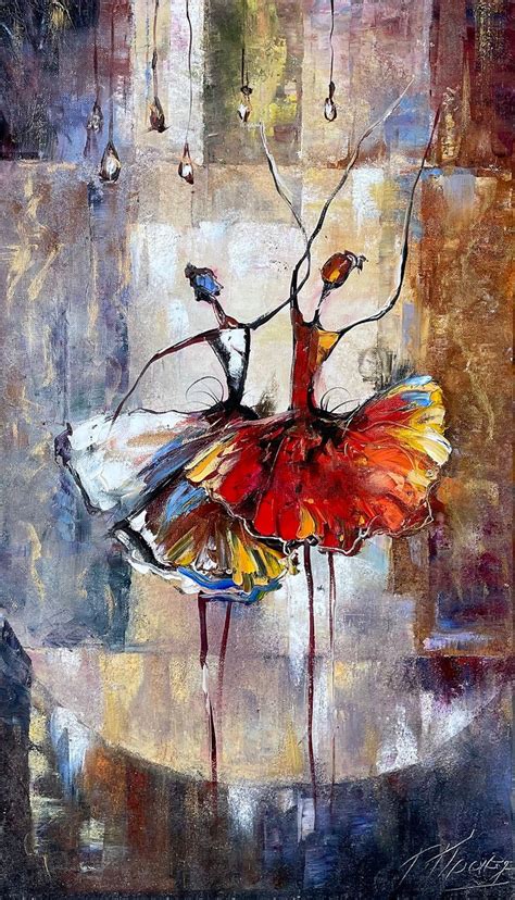 Large Ballerina Painting Ballet Wall Decor Dancing Painting - Etsy ...