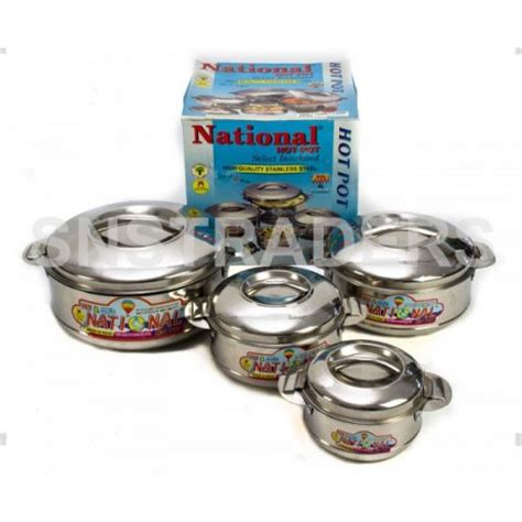 National Stainless Steel Hot Pot Piece Set Sns Traders