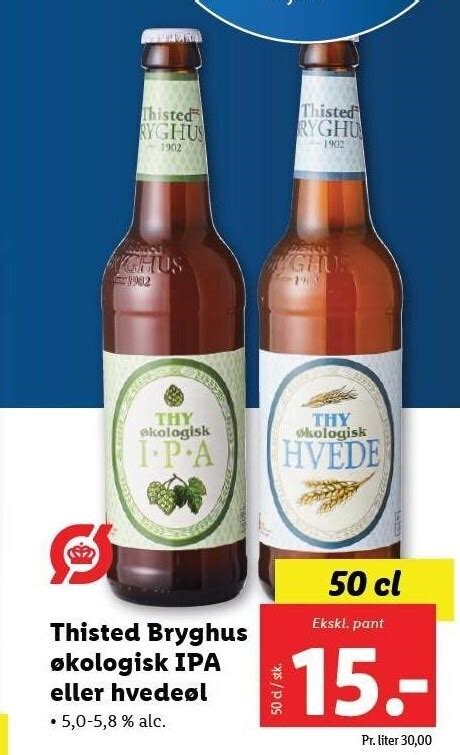 Thisted Bryghus øko IPA tilbud hos Lidl