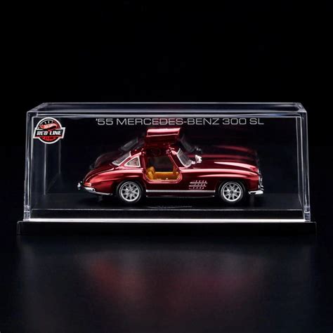 PO Hot Wheels RLC 1955 Mercedes Benz 300 SL Oxblood Hobbies Toys Toys Games On