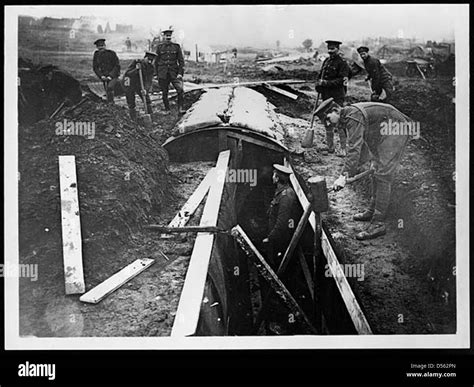 Building a dugout Stock Photo - Alamy