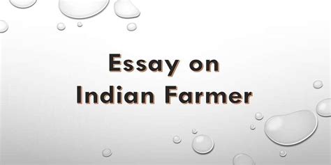 Essay On Indian Farmer Words Pdf Essaylearning