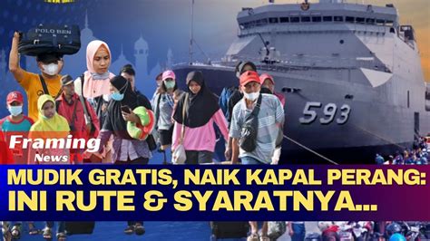 TNI Angkatan Laut Siapkan MUDIK GRATIS Bagi Masyarakat Yang Akan Mudik