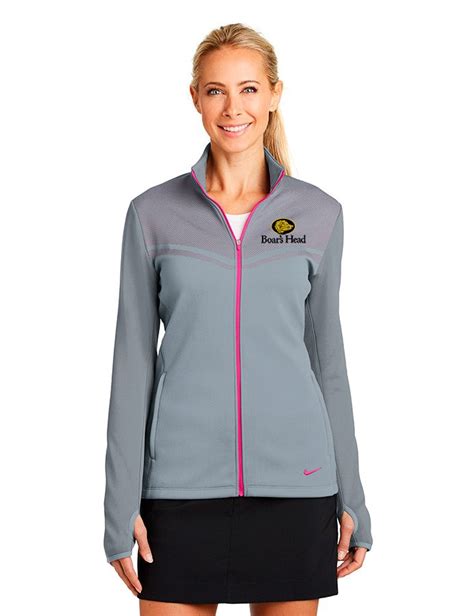 Nike Ladies Therma Fit Hypervis Full Zip Jacket Golden Stiches Embroidery