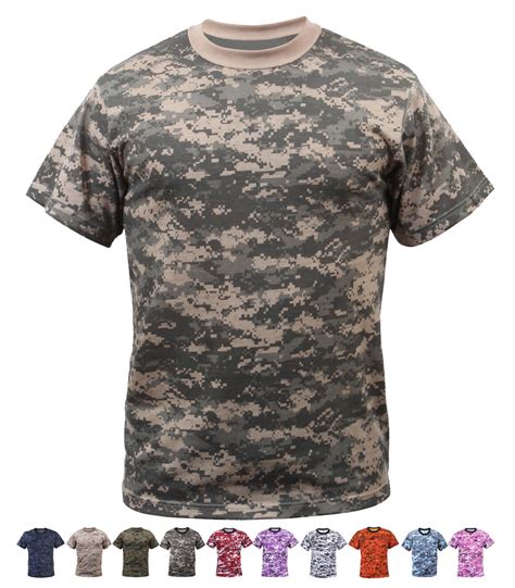 Rothco Digital Camo Tactical T Shirt Pixel Camouflage Short Sleeve Army