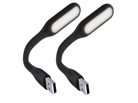 IMBPrice 2 Pack Portable Mini USB Led Lamp Light Warm White With